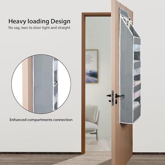 Univivi 5-Shelf Fabric Door Storage Over Door Hanging Organizer - Image 2