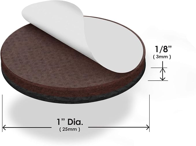 GorillaPads 1 Inch Non-Slip Furniture Pads/Gripper Feet Skids Self Adhesive - Image 6