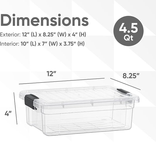 Superio Clear Storage Boxes - Image 2