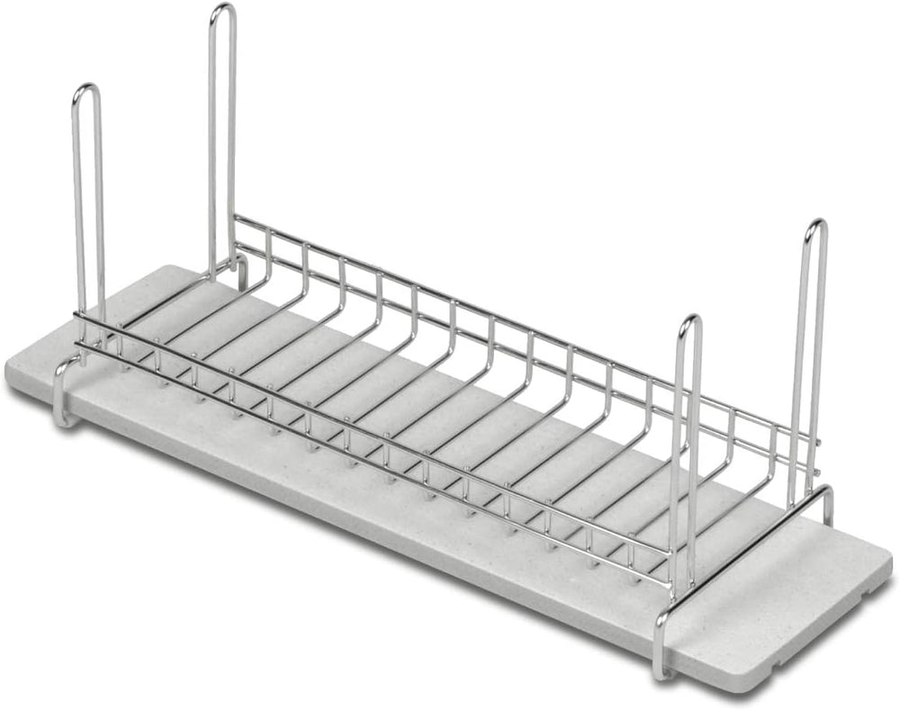 KAWAKI Drying Rack Drainer Basket Slim Stainless Steel Bottle & Glass Rac...