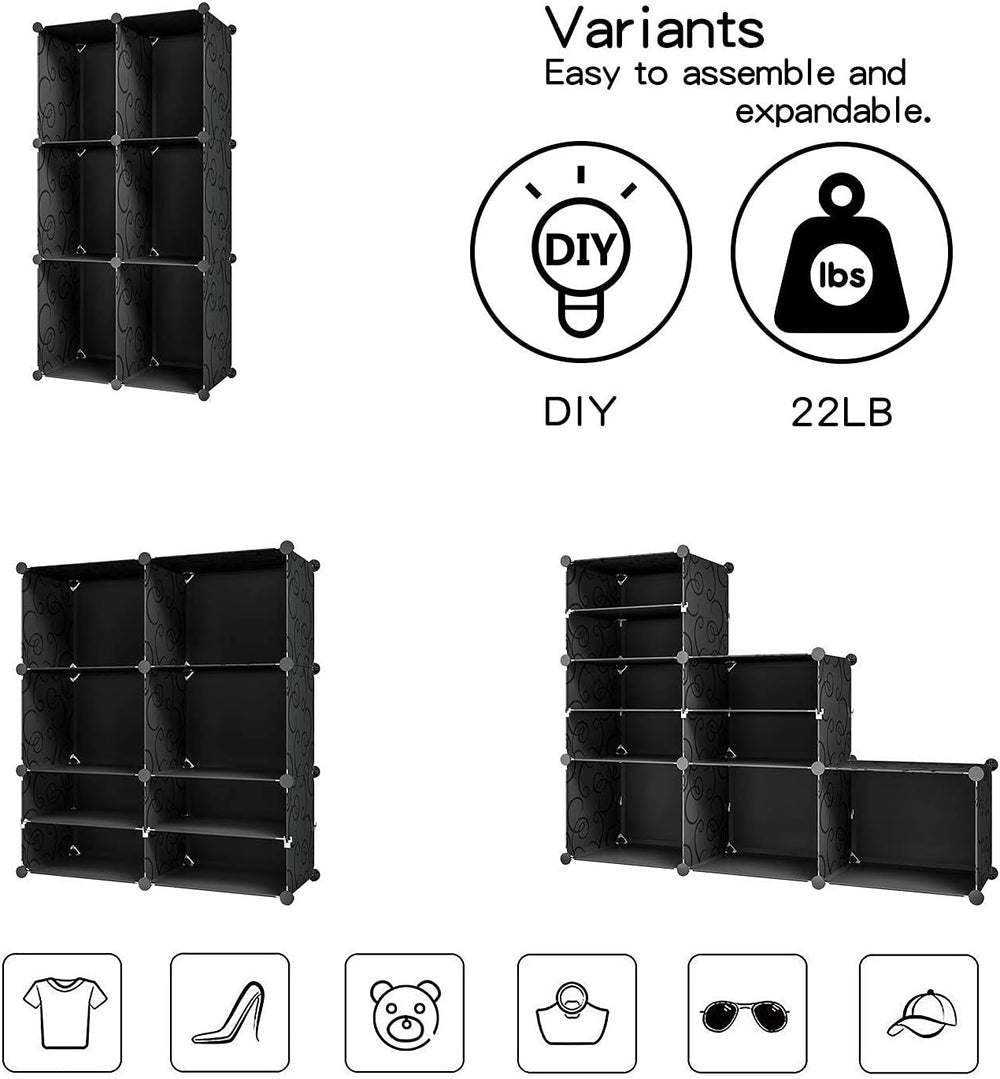 KOUSI Portable Shoe Rack for Closet Shoe Organizer Tower Shelf Shoe Storage C...