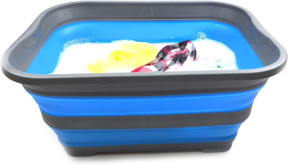 SAMMART Set of 2-40L (10.5 Gallon) Collapsible Plastic Laundry Basket-Pop Up ...