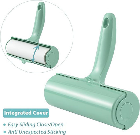 Large Lint Roller with Refills for Pet Hair Removal Extra Sticky 6.3 inch Wide - Image 2