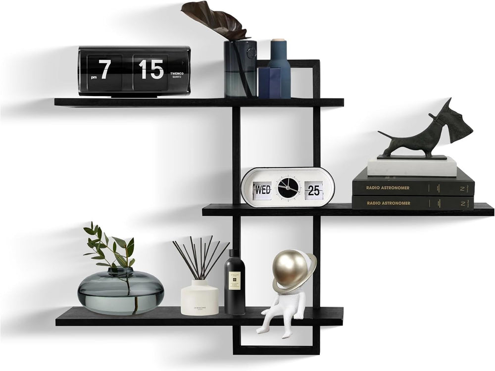 3 Tier Wall Shelf,Floating Shelf for Wall,Decorative Wall Shelves Modern
