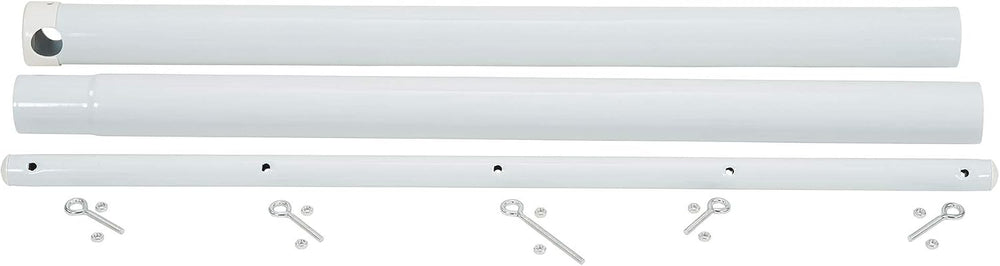 Household Essentials Mega Outdoor Clothesline T‑Post, Galvanized Steel Single...