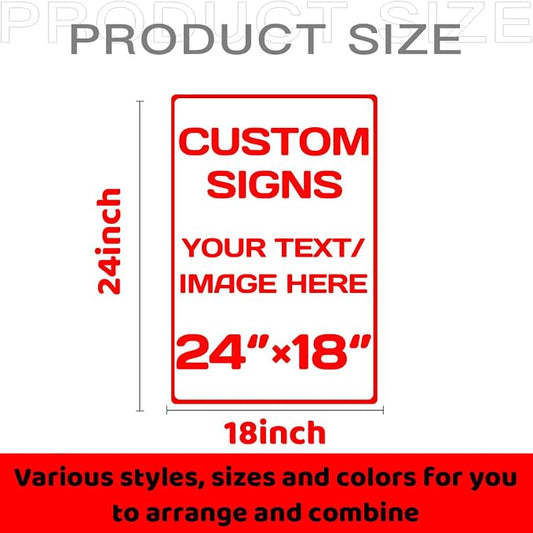 Personalized signs, Aluminum Weatherproof Metal Sign, Optional reflective - Image 2