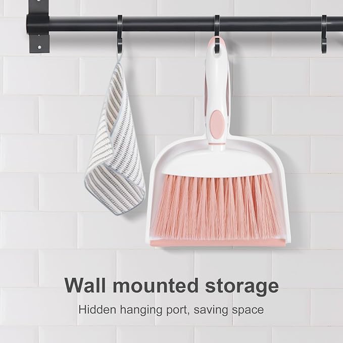 NACENA Small Dust Pan and Brush Set, Mini Broom and Dustpan Set Small Hand - Image 8