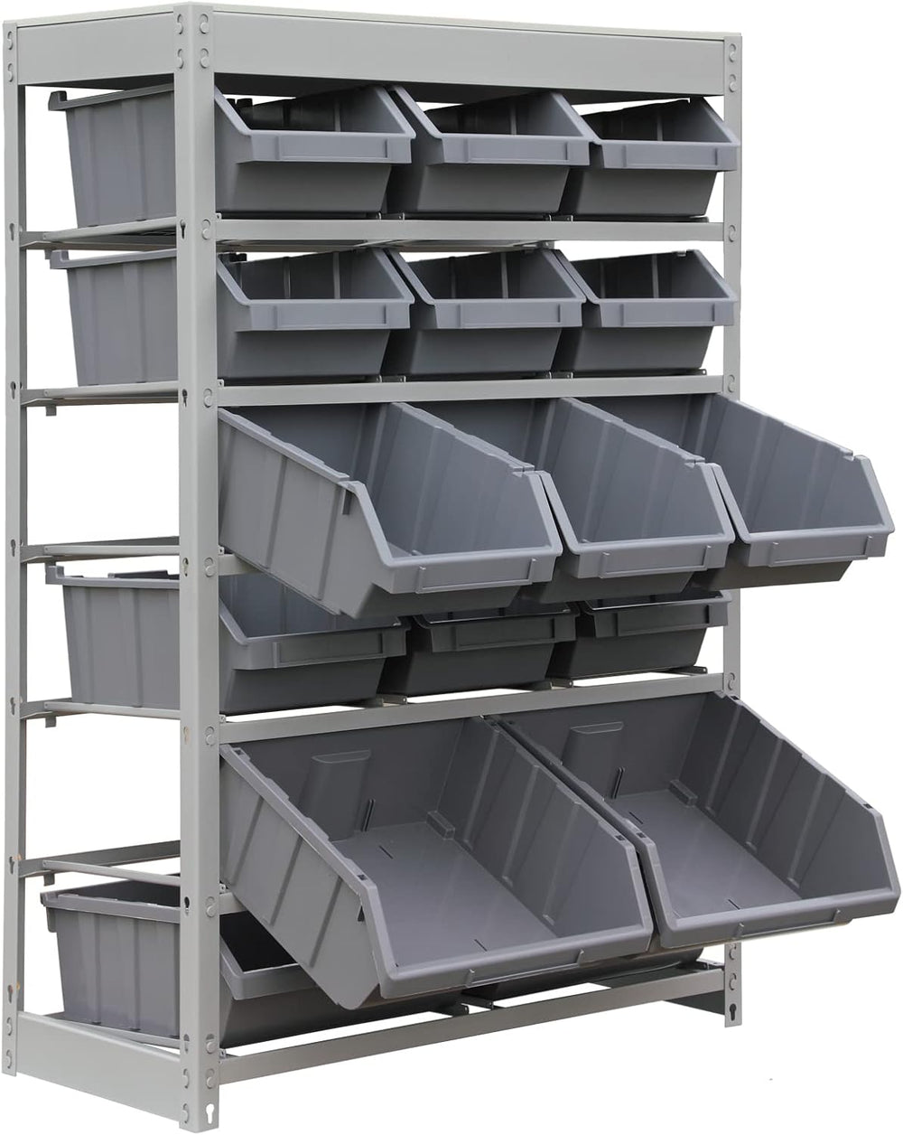 King's Rack Bin Rack Storage System Heavy Duty Steel Rack Organizer Shelv...