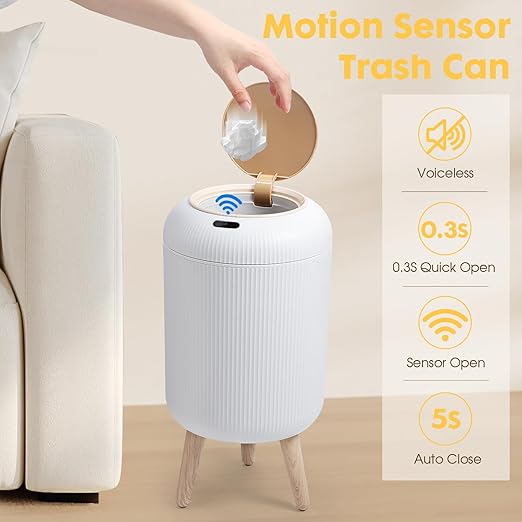 Automatic Motion Sensor Bathroom Trash Can - Image 2