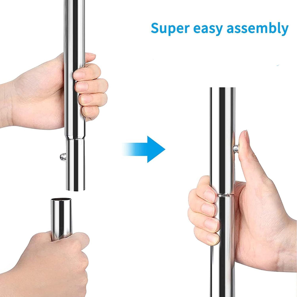 Simple Trending Clothing Garment Rack, Extendable Clothes Organizer, Chrome