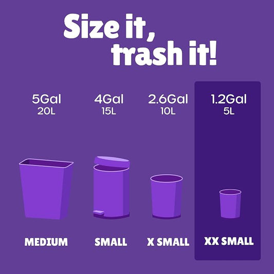 FORID Small Trash Bags 1.2 Gallon Colored - Image 2