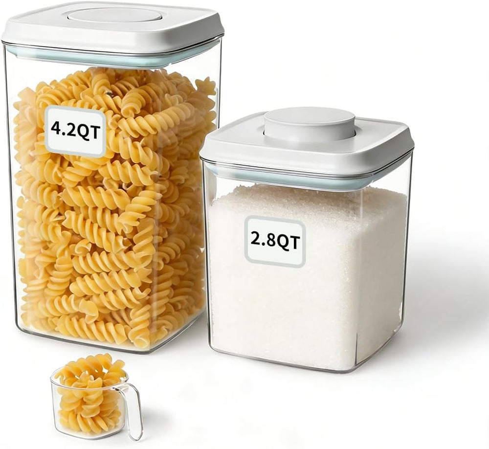 Airtight Food Containers Set with One-Touch Lid, Mixed Size Set (2.8 QT / 2.6...