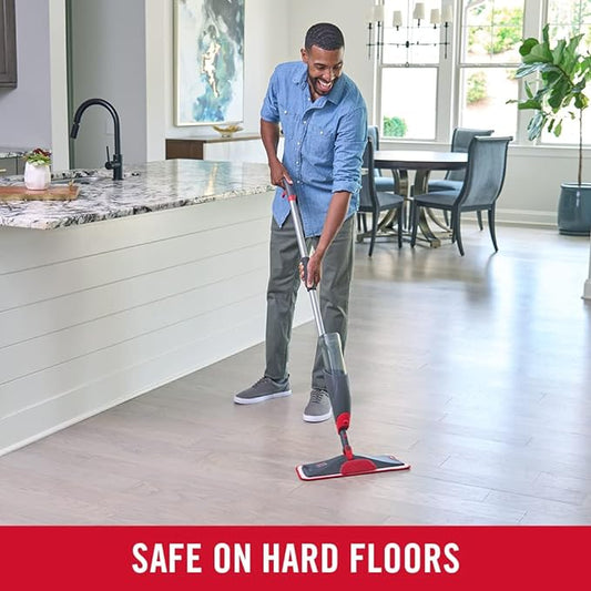 Rubbermaid Reveal Spray Mop Floor Cleaning Kit, 3 Reusable Microfiber Wet Pads - Image 2