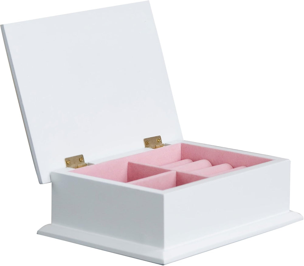 My Bambino Personalized Girls Jewelry Box | Stemmed Flower Lift Top Jewelry B...
