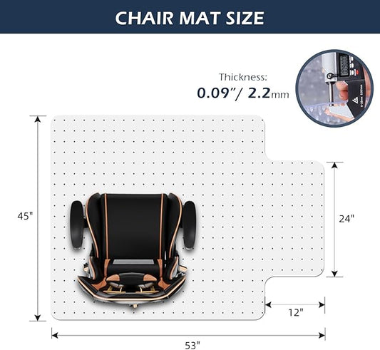 SALLOUS Clear Chair Mat for Carpet, Gaming Chair Mat - Image 2