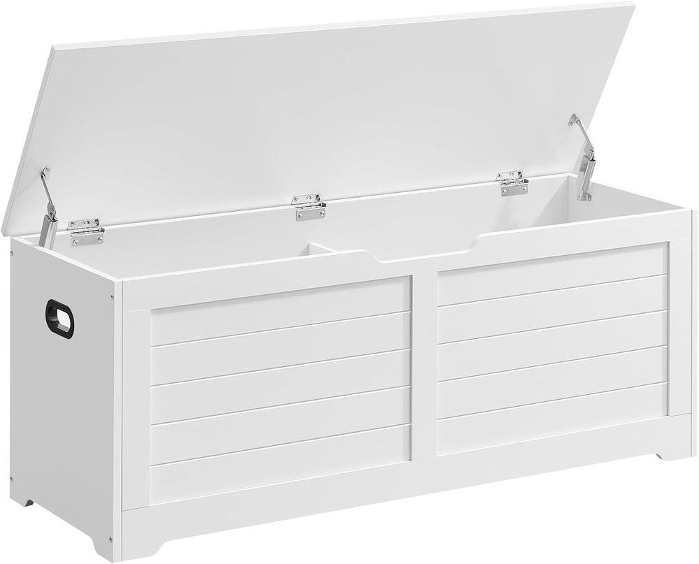VASAGLE Storage Chest, 47.2 Inches Width Bench with 2 Safety Hinges