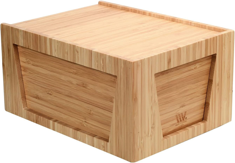 Tall Bamboo Drawer, Stackable Storage Solution for Kitchen Products, Office S...