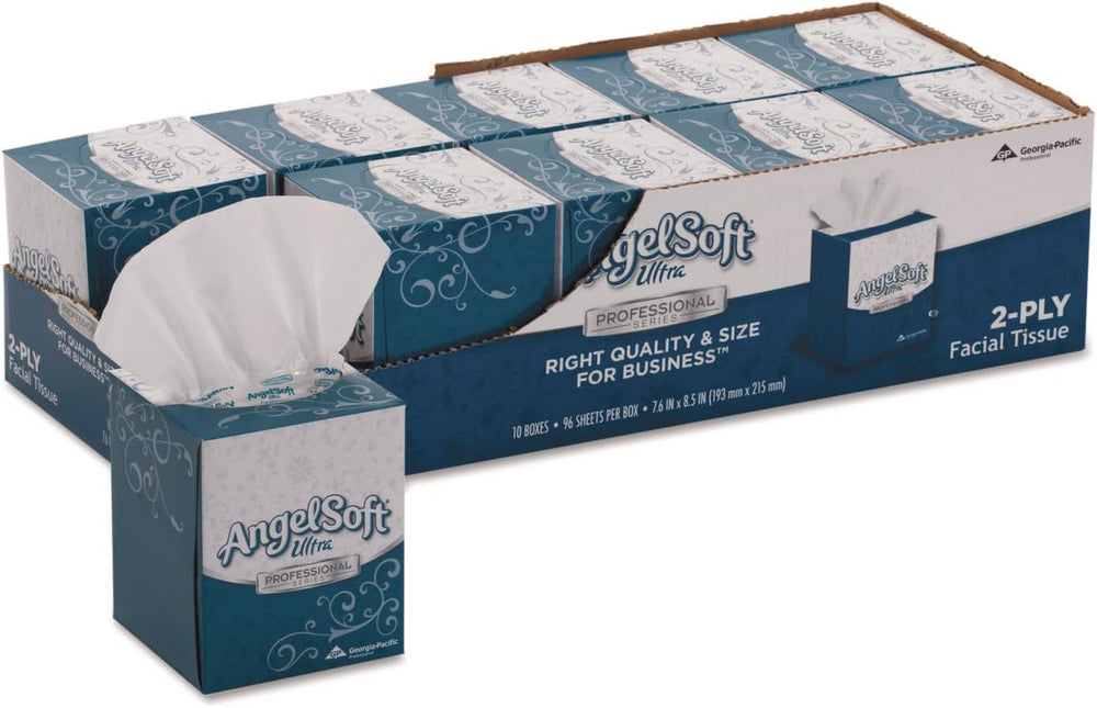 Angel Soft 4636014 ps Ultra Facial Tissue, 2-Ply, White, 7 3/5 x 8 1/2, 96/Bo...