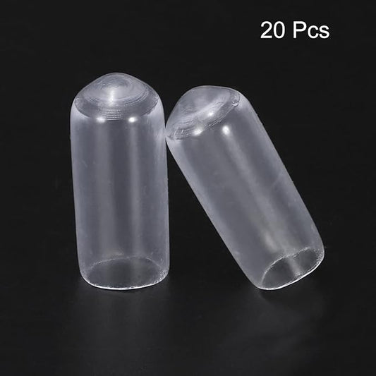uxcell 20pcs Rubber End Caps 6mm ID Vinyl PVC Round Tube Bolt Cap Cover Screw - Image 2