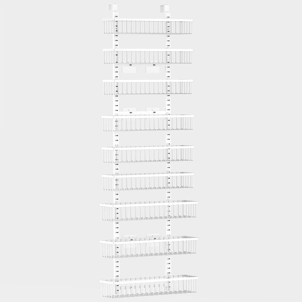 Moforoco 9-Tier White Over The Door Pantry Organizer, Pantry Organization and...
