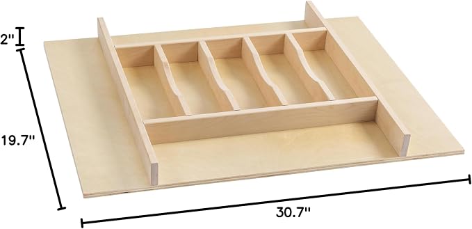 WelFurGeer Premium Wooden Silverware Organizer - Image 3