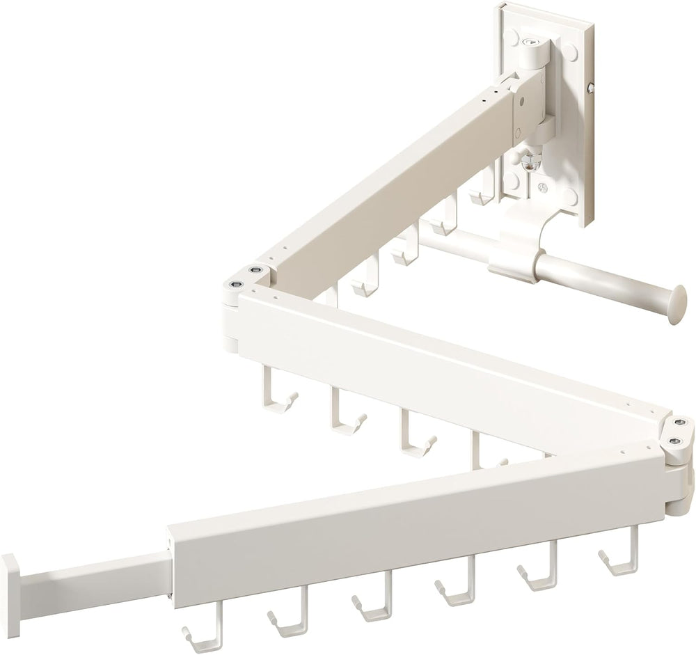 HEILAIYI Wall Mounted Clothes Hanger,Clothes Drying Rack,Laundry Drying Rack,...