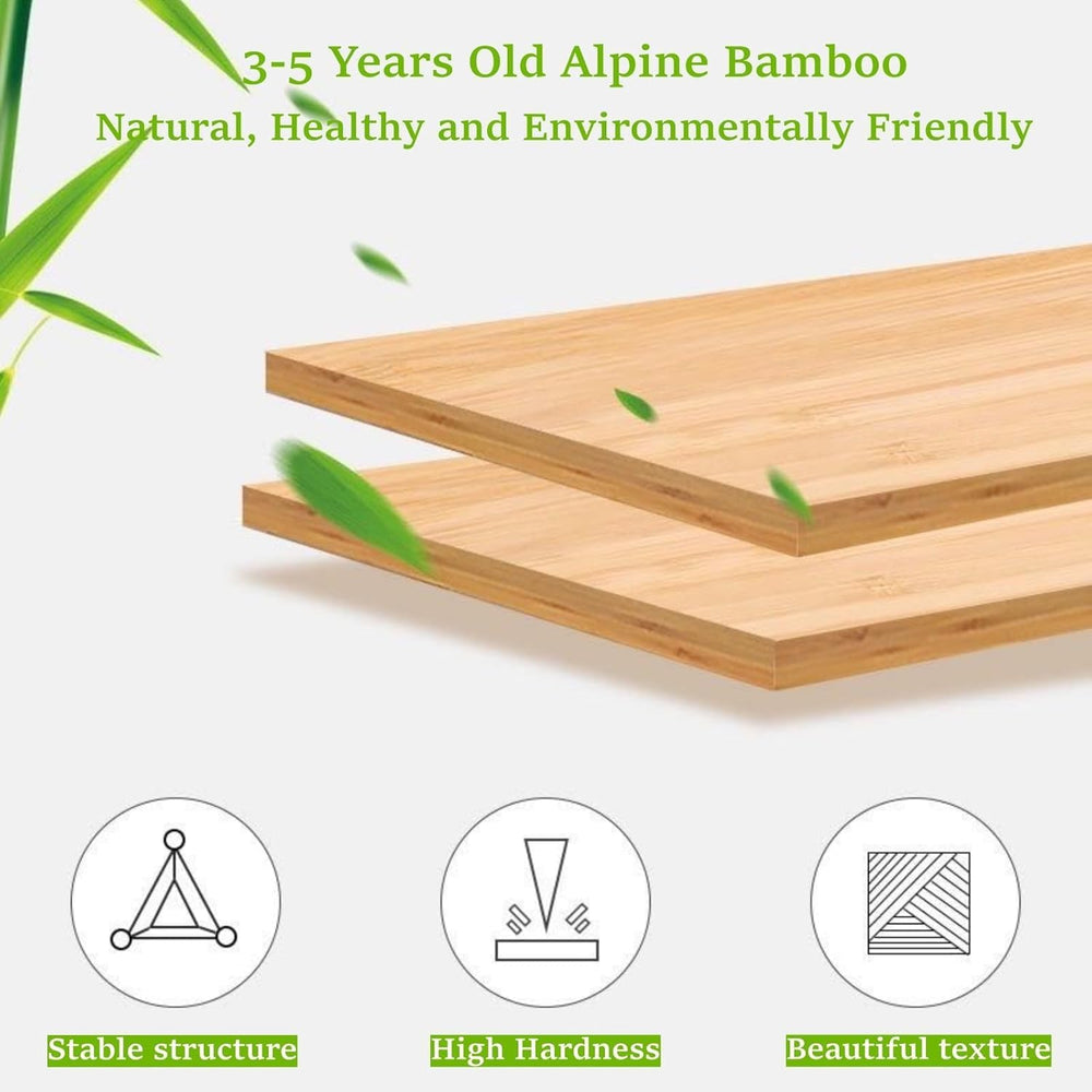 5 Tier Foldable Shoe Rack, Bamboo Vertical Shoe Organizer Tall for Multifunct...