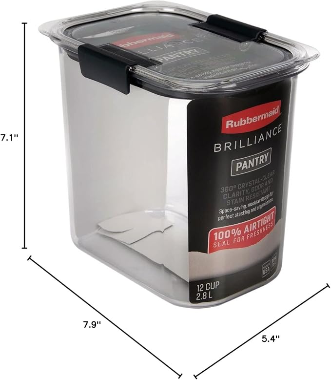 Rubbermaid Brilliance 12-Cup Airtight Food Storage Container - Image 11
