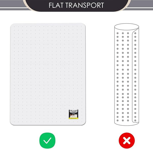 Kuyal Office Chair Mat for Carpet, 36x48 Clear Heavy Duty Computer Chair Mat - Image 2