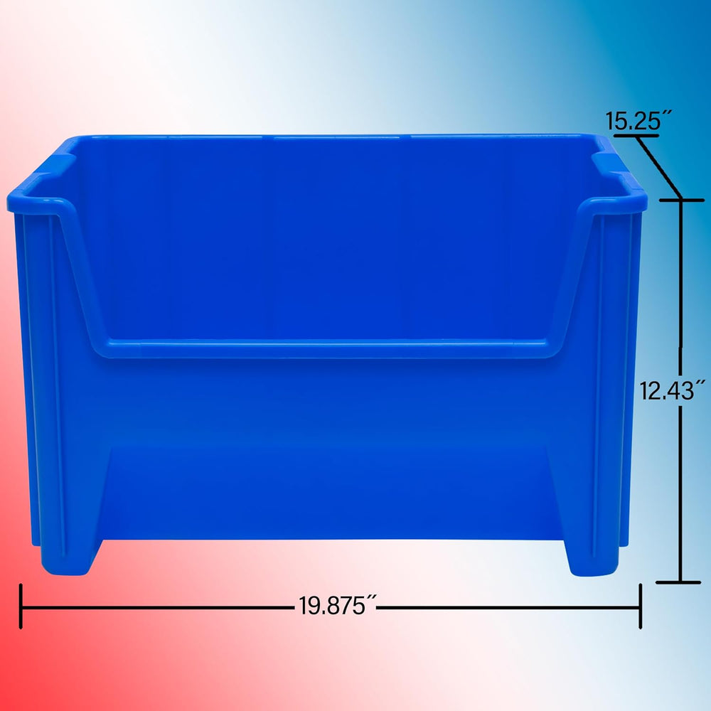 Akro-Mils 13017 Stak-N-Store Heavy Duty Stackable Open Front Plastic Storage ...