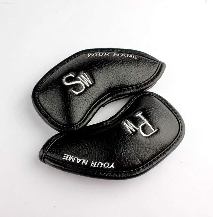 CRAFTSMAN GOLF 12pcs or 1pc Thick Synthetic Leather Golf Iron Head Covers Set - Image 4