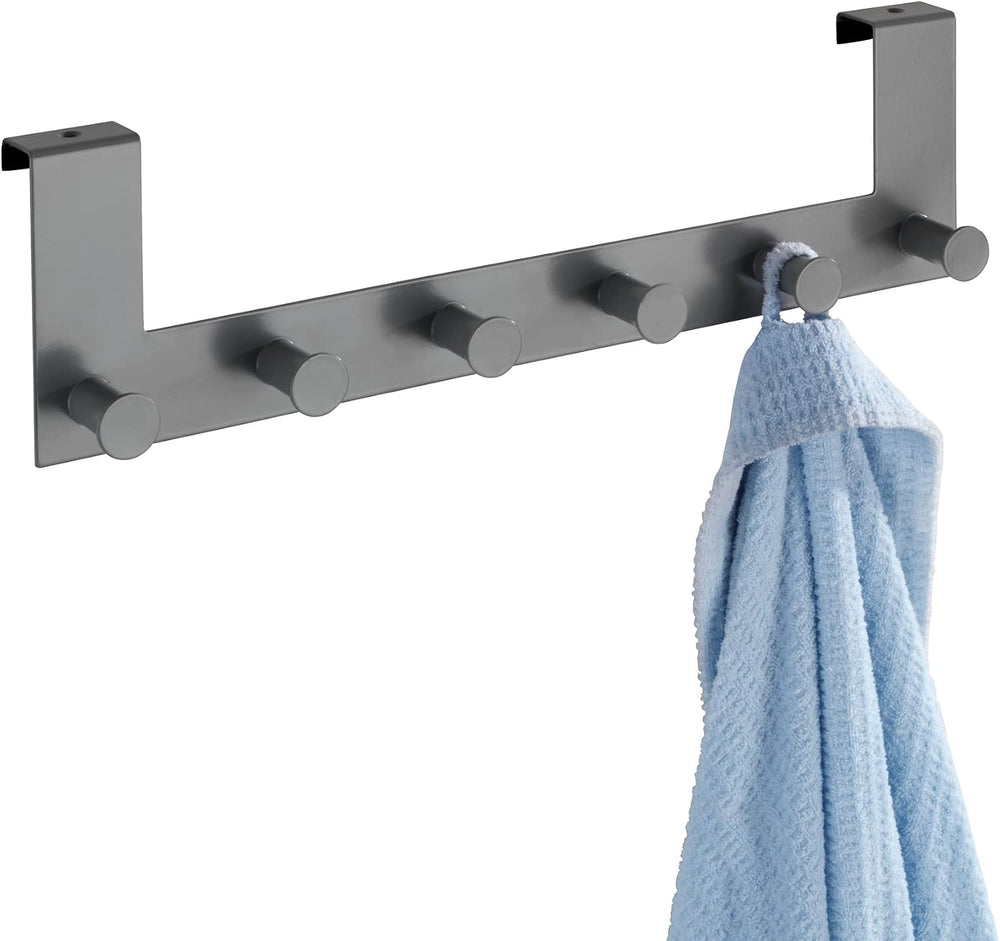 Wenko Celano Door Coat Rack with 6 Hooks for Door Rebate Thickness up to 2 cm...