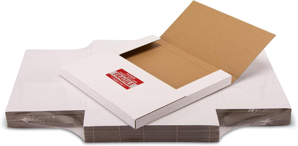 12.8x12.8x1 inch Shipping Boxes, Vinyl Record LP Mailer, 25-Pack