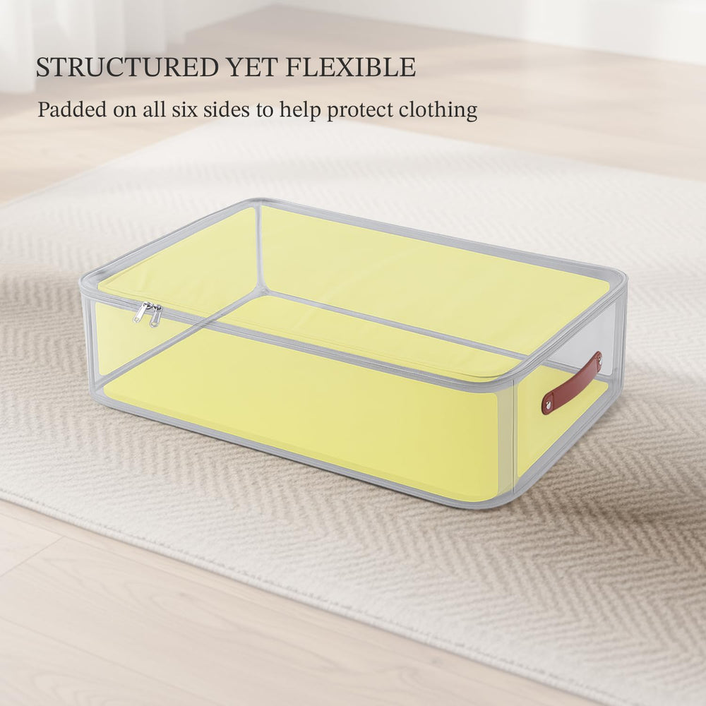 Under Bed Storage Container – Foldable Underbed Storage Bin for Clothes &...