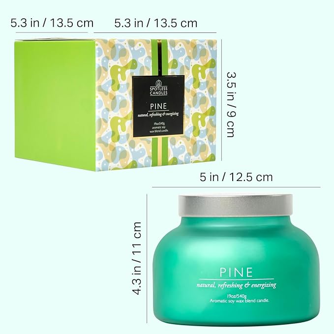 Pine Candle Large Volcano Jar -19oz 4"x5" Giant Candle - Image 8