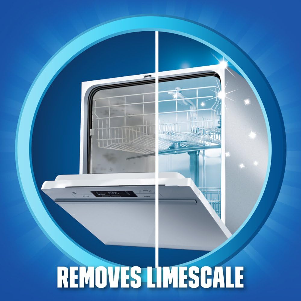 Finish Dual Action Dishwasher Cleaner: Fight Grease & Limescale, Fresh 8.45 oz.(Pack of 4)