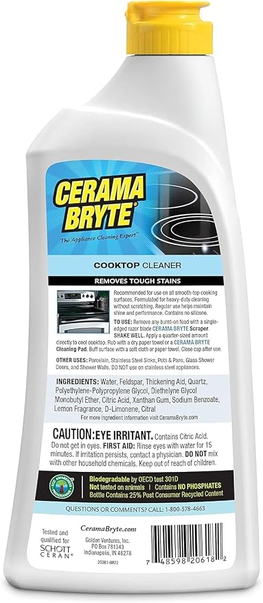 Cerama Bryte Removes Tough Stains Cooktop and Stove Top Cleaner - Image 8
