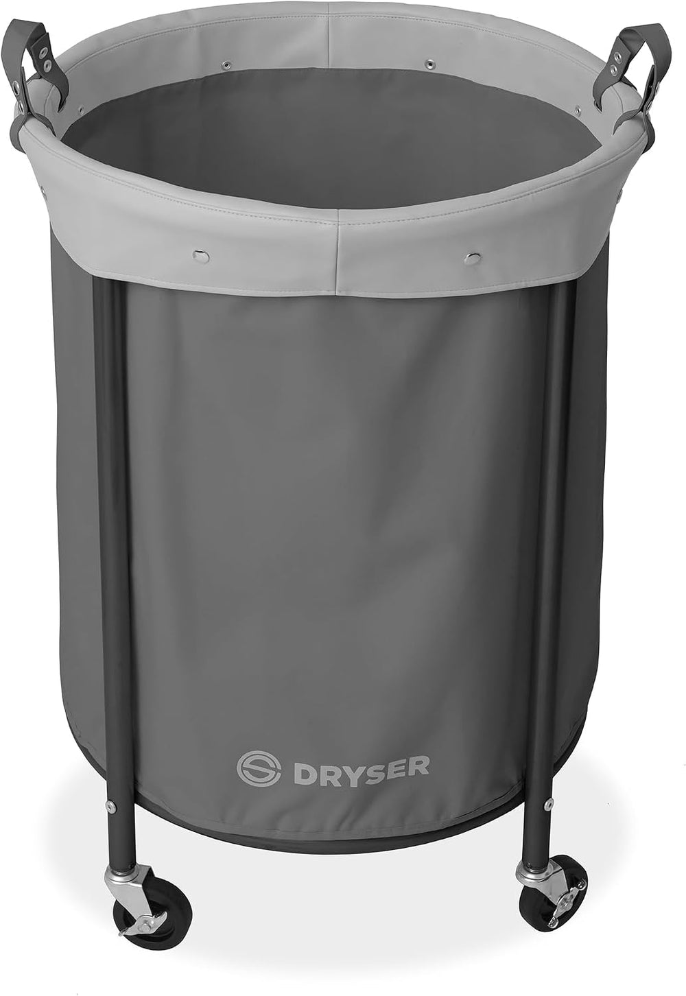 Dryser Laundry Basket with Wheels, 65 Gal. Commercial Round Rolling Laundry H...