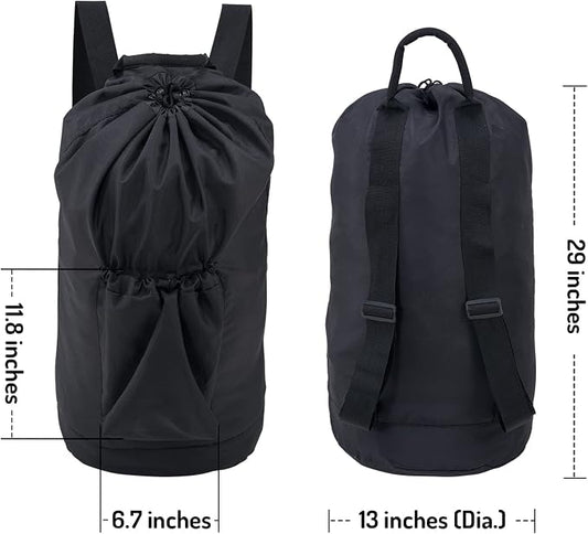 Laundry Backpack Bag, Dirty Clothes Travel Laundry Bag - Image 2