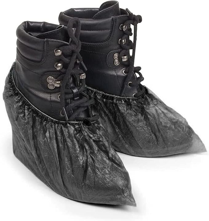 Black shoe covers Disposable 1000 PCS Premium Waterproof and Recyclable Boot - Image 6