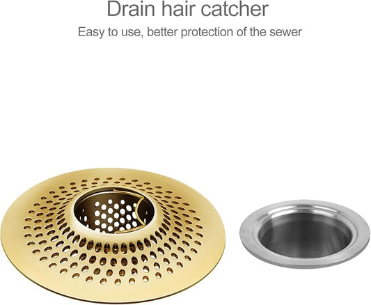 LKEYE Shower Drain Hair Catcher/Bathroom Drain Cover/Bathtub Drain - Image 2