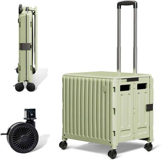 Heavy Duty Rolling Cart for Stairs:Collapsible Utility Crate - Image 2