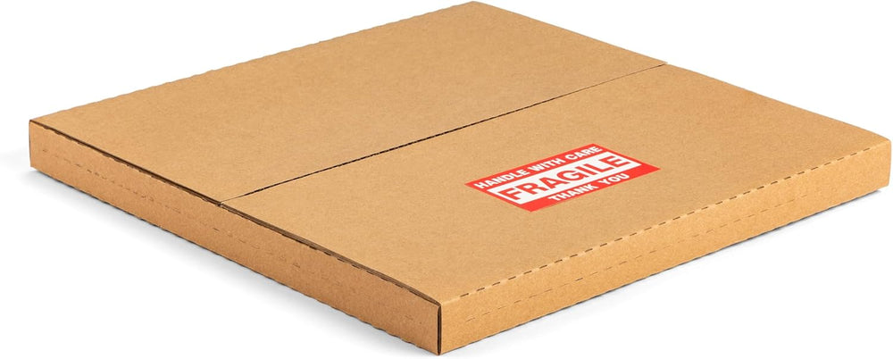 12-inch Vinyl Record Shipping Boxes, 12.8x12.8x1 inch, 25-Pack