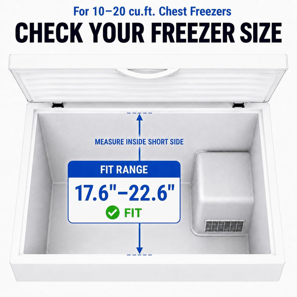 GSlife Freezer Organizer Bins - Hanging Baskets for Storage, 2 Pack White