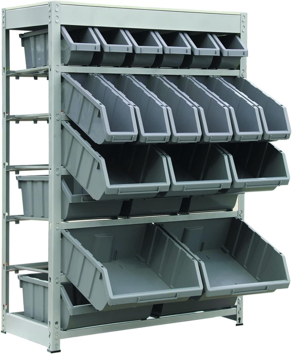 King's Rack Bin Rack Storage System Heavy Duty Steel Rack Organizer Shelv...