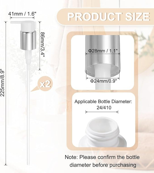 uxcell 2 Pcs Soap Dispenser Pump Heads, Hand Soap Dispensers Top Pumps - Image 2