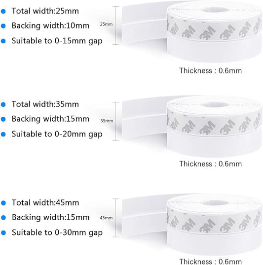 TAROSE Weather Stripping, 16.5 Feet Silicone Door Seal Strip - Image 2