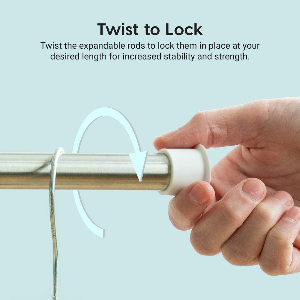 IRIS USA Foldable Drying Rack with Extendable Rods for Large Laundry Loads, C...