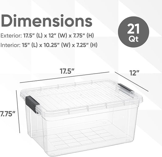 Superio Clear Storage Boxes - Image 2