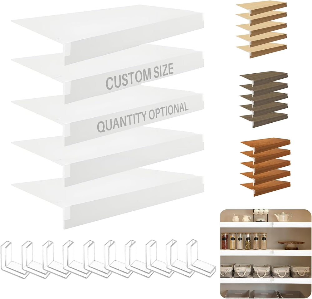4 Pcs Custom Size Wire Shelf Covers for Pantry, Preventing Leakage of Items &...